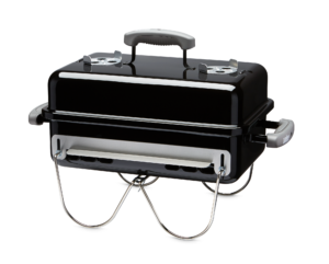 Weber Go-Anywhere Charcoal Grill Black Side View 1 Closed