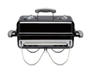 Weber Go-Anywhere Charcoal Grill Black Front View Closed