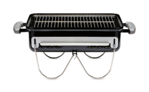 Weber Go-Anywhere Charcoal Grill Black Front View No Lid