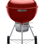 Weber 22 Inch Premium Kettle Red Front View Closed