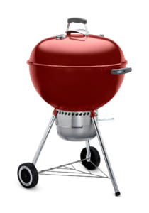 Weber 22 Inch Premium Kettle Red Side View 2 Closed