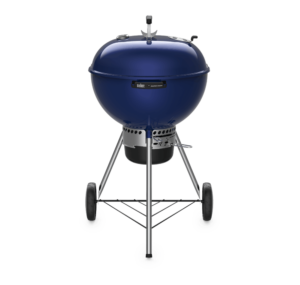 Weber 22 Inch Master-Touch Kettle Deep Ocean Blue Front View Closed