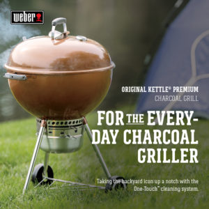 Weber 22 Inch Premium Kettle Copper Feature Card