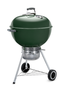 Weber 22 Inch Premium Kettle Green Side View 1 Closed