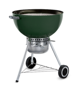 Weber 22 Inch Premium Kettle Green Side View 1 No Lid