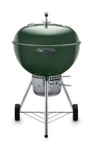 Weber 22 Inch Premium Kettle Green Front View Closed