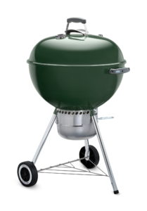 Weber 22 Inch Premium Kettle Green Side View 2 Closed