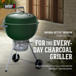 Weber 22 Inch Premium Kettle Green Feature Card