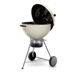 Weber 22 Inch Master-Touch Kettle Ivory Side View 1 Open