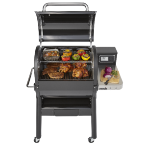 Weber SmokeFire EX4 Front View Open Food Capacity