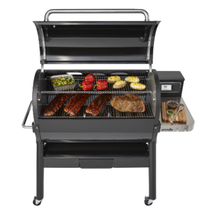 Weber SmokeFire EX6 Front View Open Food Capacity