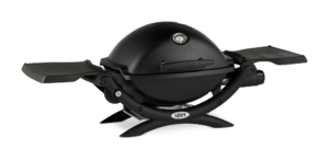 Weber Q 1200 Black Side View 2 Closed