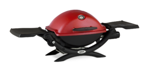 Weber Q 1200 Red Side View 2 Closed