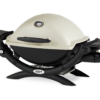 Weber Q 1200 Titanium Side View 1 Closed