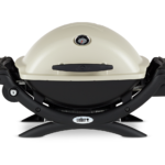 Weber Q 1200 Titanium Front View Closed