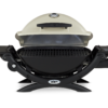 Weber Q 1200 Titanium Front View Open