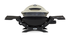 Weber Q 1200 Titanium Front View Open