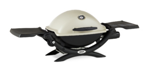 Weber Q 1200 Titanium Side View 2 Closed