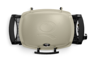 Weber Q 1200 Titanium Top View Lid Colour