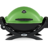 Weber Q 1200 Green Front View Closed