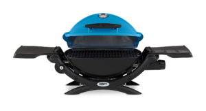 Weber Q 1200 Blue Front View Open