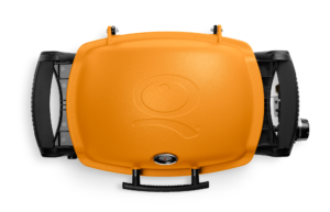 Weber Q 1200 Orange Top View Lid Colour