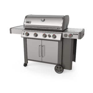 Weber Genesis II S-435 Stainless Steel LP Side View 1 Closed