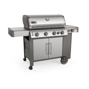 Weber Genesis II S-435 Stainless Steel LP Side View 2 Closed