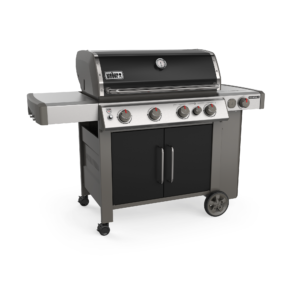 Weber Genesis II E-435 Black LP Side View 2 Closed