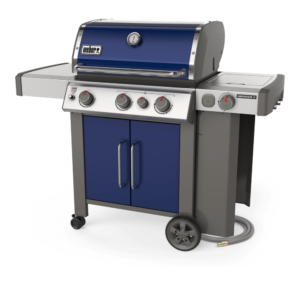 Weber Genesis II E-335 Deep Ocean Blue NG Side View 1 Closed