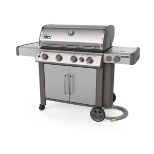 Weber Genesis II S-435 Stainless Steel NG Side View 1 Closed
