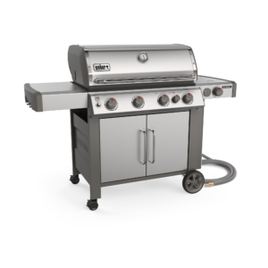 Weber Genesis II S-435 Stainless Steel NG Side View 2 Closed