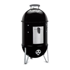 Weber 14 Inch Smokey Mountain Cooker Smoker Side View 2 Closed