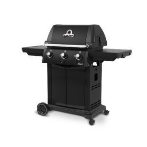 Broil King Signet 320 Black Gas Grill Side View 1 Closed