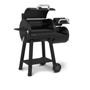 Broil King Smoke Offset 400 Side View 2 Open