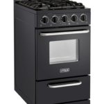 Unique 20 Inch Classic Gas Range Black UGP20GOF1B