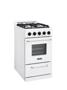 Unique 20 Inch Classic Gas Range White UGP20GOF1W