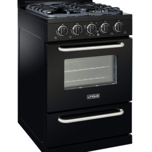 Unique 24 Inch Classic Gas Range Black UGP24GOF1B