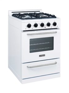 Unique 24 Inch Classic Gas Range White UGP24GOF1W