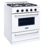 Unique 30 Inch Classic Gas Range White UGP30GOF1W