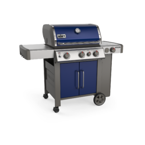 Weber Genesis II E-335 Deep Ocean Blue LP Side View 2 Closed